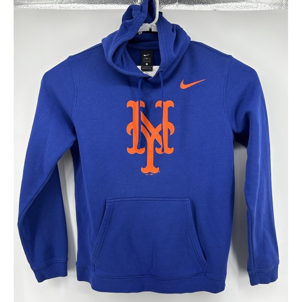 Nike MLB Genuine New York Mets Hoodie Pullover Blue Men's Size Large